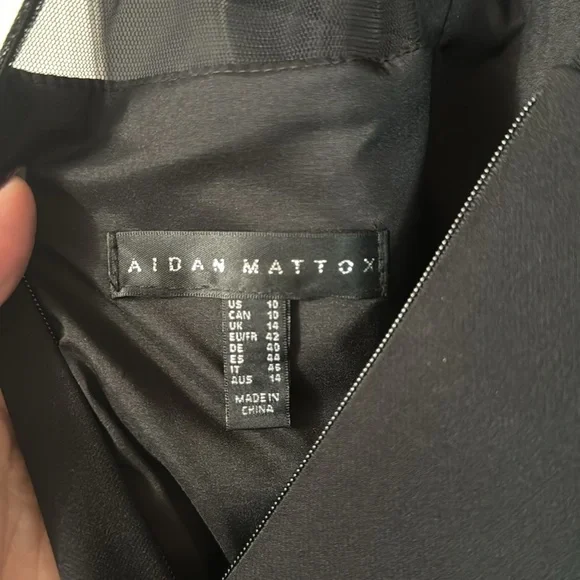 Aidan Mattox Pleated Fit and Flare Cocktail Dress - Picture 4 of 5